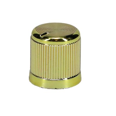 B&P Lamp Gold Plastic Dimmer Knob Replacement, 6 mm Knurled Inner Diameter, 12.75 mm Interior Housing Diameter, 16 mm Height x 15 mm Diameter
