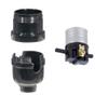 B&P Lamp E26 Medium Base Phenolic Push-Thru Socket with UNO Threads view 3