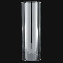 B&P Lamp 3 Inch by 10 Inch Clear Glass Cylinder Style Lamp Chimney for Vintage and Antique Style Globes