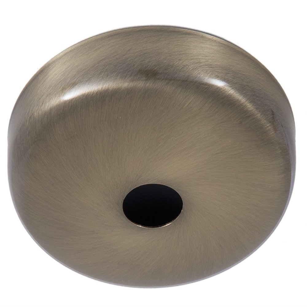 B&P Lamp Antique Brass Finish Plain Rounded Ceiling Light Canopy Plate