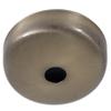 B&P Lamp Antique Brass Finish Plain Rounded Ceiling Light Canopy Plate view 1