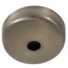 B&P Lamp Antique Brass Finish Plain Rounded Ceiling Light Canopy Plate view 2