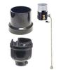 B&P Lamp E26 Medium Base Phenolic Pull Chain Socket with Brass Chain view 2