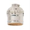 B&P Lamp Keyless Early Electric Style Lamp Socket, Nickel Plated Finish, Keyless (No Switch), No Uno Thread view 1