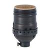 B&P Lamp Keyless Early Electric Style Lamp Socket, Antique Bronze Finish, Keyless (No Switch), Uno Thread Shell view 2