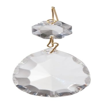 B&P Lamp 2" (50 Mm) Clear, Fire Polished Pendalogue