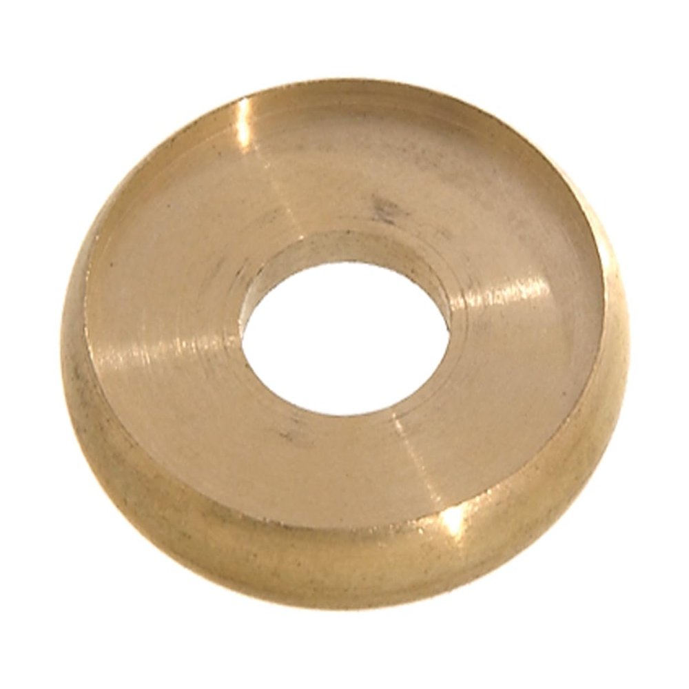 B&P Lamp 2 Inch Seating Ring, Turned Brass, Unfin., 1/4 Ip Slip