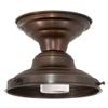 B&P Lamp Wired School House Fixture, Bronze Finish, 6 Inch Fitter view 1