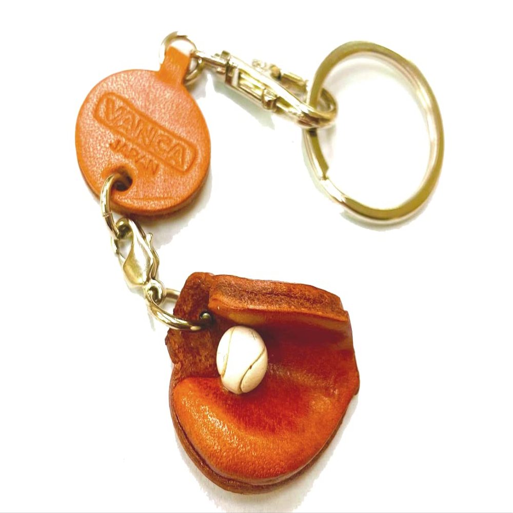 First mitt/lefty Leather Goods Small Keychains VANCA CRAFT-Collectible keyring Made in Japan