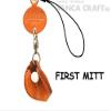 First mitt/lefty Leather Goods mobile/Cellphone Charm VANCA CRAFT-Collectible Uniqe Mascot Made in Japan view 1