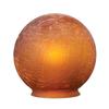 B&P Lamp 3 1/4" fitter, Amber Crackle Glass Art Deco Ball Globe or Lamp Shade view 1