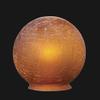 B&P Lamp 3 1/4" fitter, Amber Crackle Glass Art Deco Ball Globe or Lamp Shade view 3