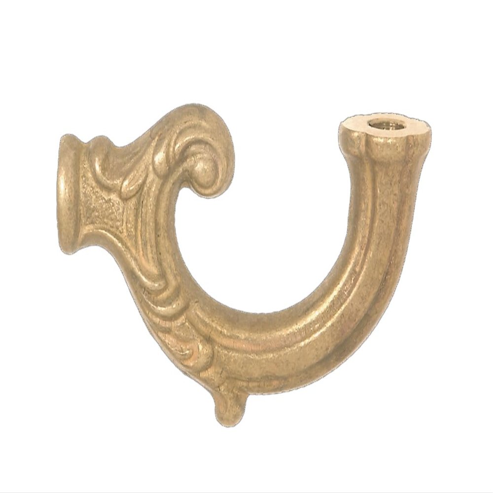 B&P Lamp 3 7/8 Inch Cast Brass Fixture Arm