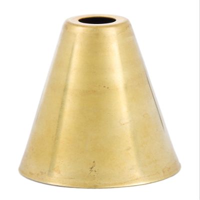 B&P Lamp Cone Shaped Stamped Brass Socket Cup