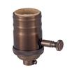 B&P Lamp Edison Size Full Dimmer Socket in Bronze Finish view 1