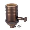 B&P Lamp Edison Size Full Dimmer Socket in Bronze Finish view 3