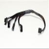 4-Pin PWM Female to 4 x PWM Male Computer Case Fan Splitter Power Connector Black Sleeved Adapter Cable view 1