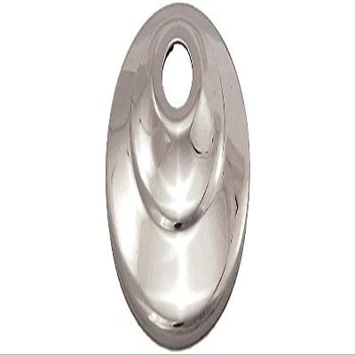 B&P Lamp 8 Inch Diameter Solid Brass Vase Cap, Nickel Finish