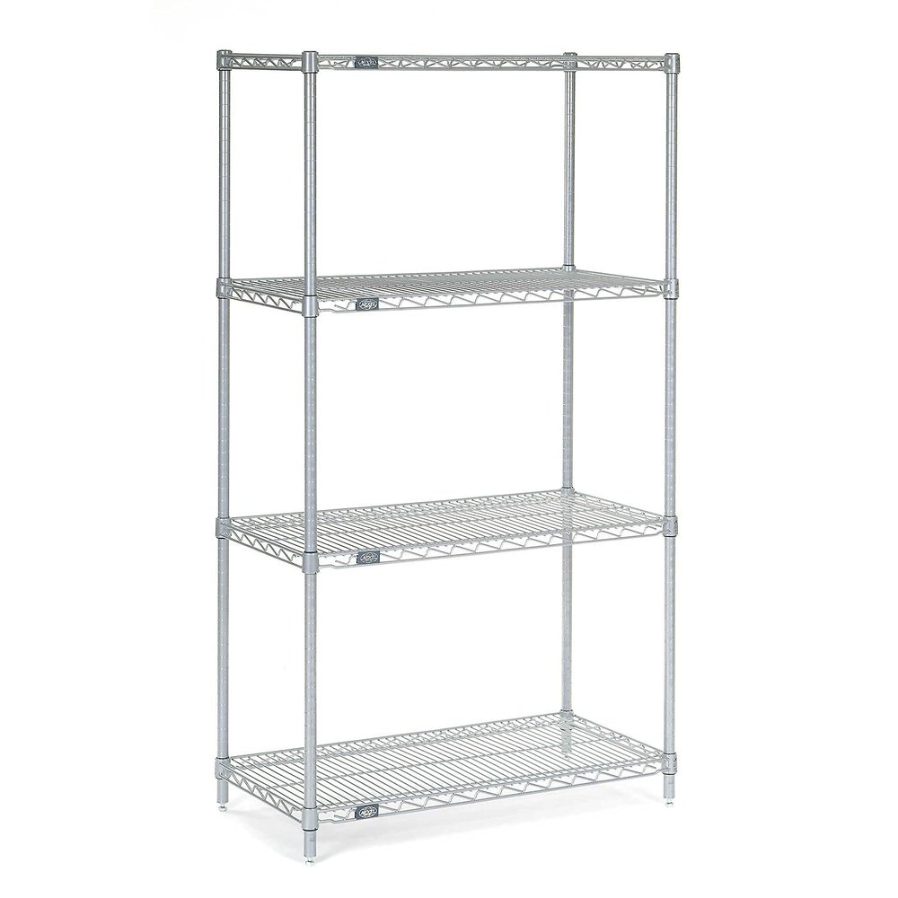 Nexel 36365C Nexel Chrome Wire Shelving, 36" W X 36" D x 54" H
