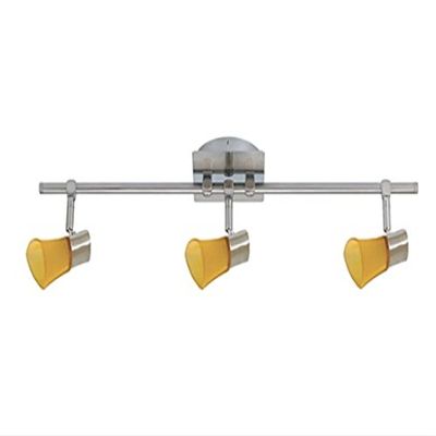 JESCO CEB3204AM Mul-T-Lite 3-Light Bar Rail Kit, Amber