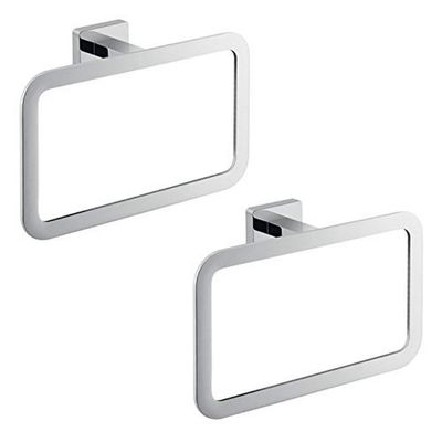 Gedy ATN507 Atena Accessory Towel Ring Set, Chrome
