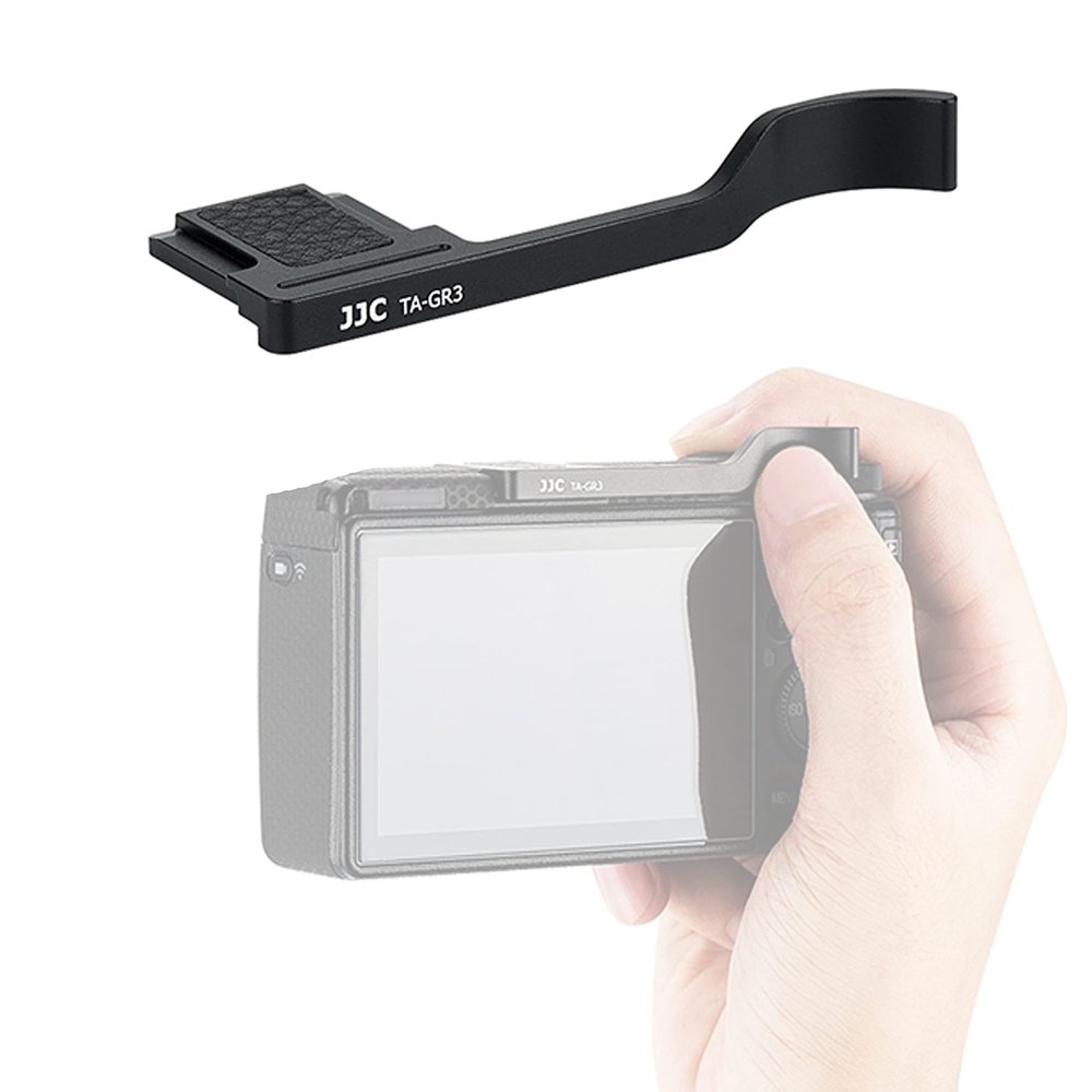 JJC TA-GR3 Thumbs Up Grip for GR III GR IIIx Camera, GR IIIx Thumbs Grip, GR III Thumbs Up Grip, Made of Premium Aluminium Alloy, Hot Shoe Grip Compatible with Ricoh GRIII GRIIIx