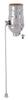 B&P Lamp Nickel Finish Pull Chain Socket view 3