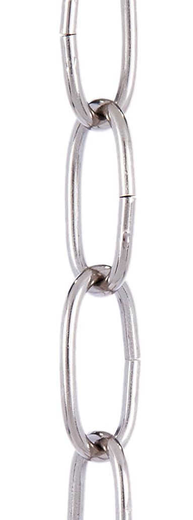 B&P Lamp Nickel Plated 10 Gauge Oval Chain