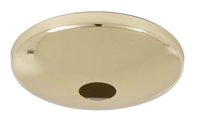B&P Lamp Polished Brass Screw Collar Ceiling Light Canopy Plate, Hardware Not Included