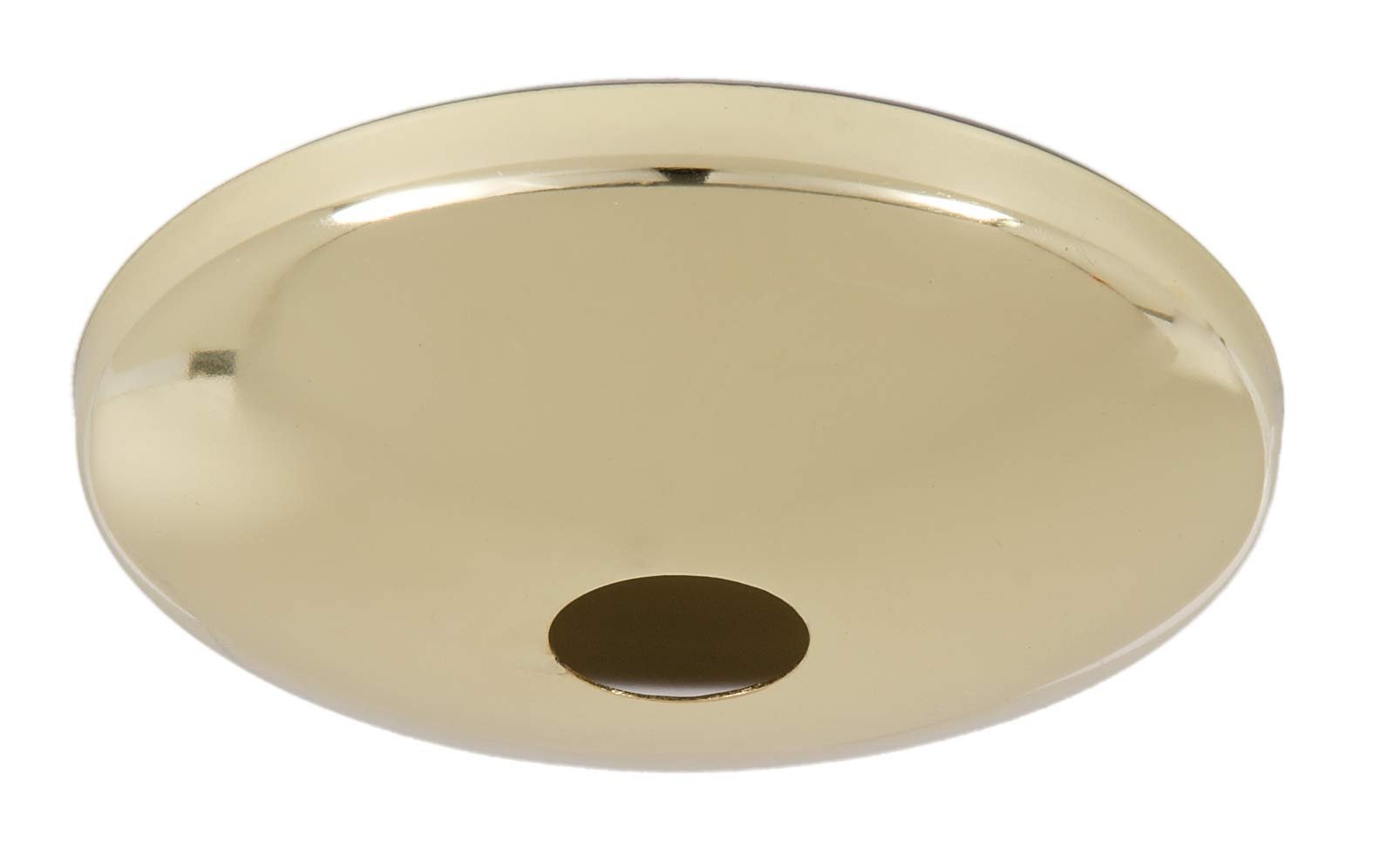 B&P Lamp Polished Brass Screw Collar Ceiling Light Canopy Plate, Hardware Not Included
