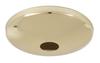 B&P Lamp Polished Brass Screw Collar Ceiling Light Canopy Plate, Hardware Not Included view 1