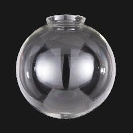 B&P Lamp 10" Clear Glass Industrial Style Pendant Shade, 4" fitter
