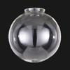 B&P Lamp 10" Clear Glass Industrial Style Pendant Shade, 4" fitter view 2