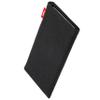 fitBAG Rave Black Custom Tailored Sleeve for LeEco LePro 3. Fine Suit Fabric Pouch with Integrated Microfibre Lining for Display Cleaning view 2
