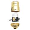 B&P Lamp Brass Plated Finish Table Lamp Wiring Kit with a 7 Inch Harp and Push-Thru Socket view 2