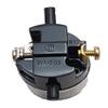 B&P Lamp Brass Plated Finish Table Lamp Wiring Kit with a 7 Inch Harp and Push-Thru Socket view 4