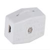 B&P Lamp White Inline Rotary Cord Switch for 18/2 SPT-2 Lamp Cord view 1