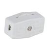 B&P Lamp White Inline Rotary Cord Switch for 18/2 SPT-2 Lamp Cord view 2
