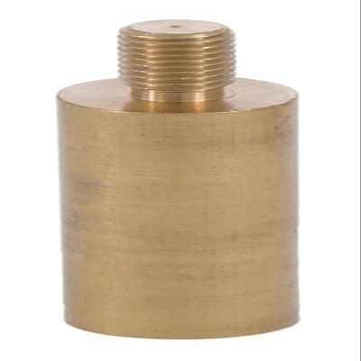 B&P Lamp 1 Inch Smooth Brass Shade Riser 1/4-27F