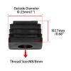 Flyshop Black M8 Threaded Plastic Plugs Square Tube End Caps Tubing Plugs Inserts Furniture Glider 25 mm x 25 mm 4 Pcs view 2