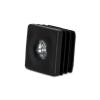 Flyshop Black M8 Threaded Plastic Plugs Square Tube End Caps Tubing Plugs Inserts Furniture Glider 25 mm x 25 mm 4 Pcs view 4