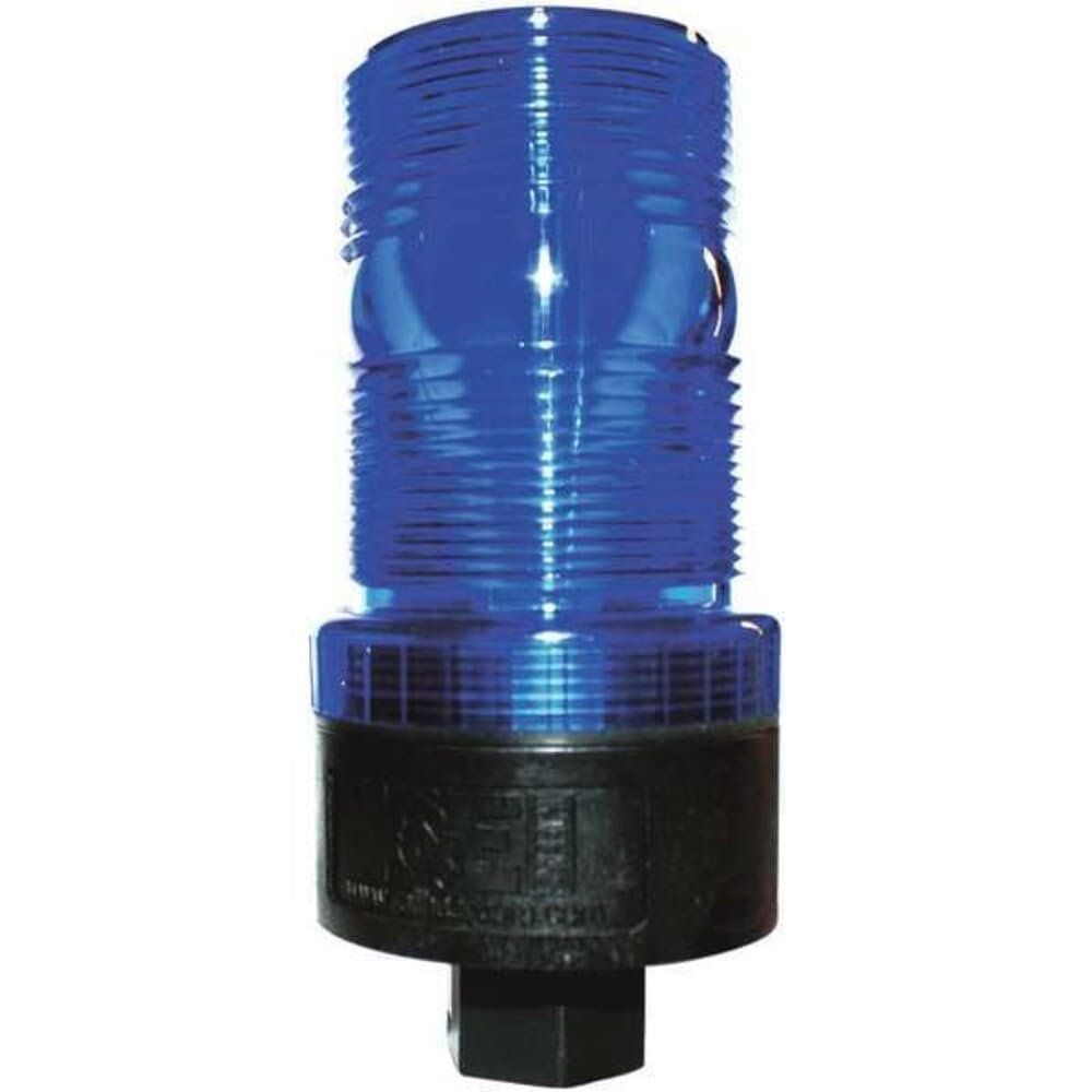 K&E Safety M490 B Warning Strobe, Blue, LED, 120VAC Lighting