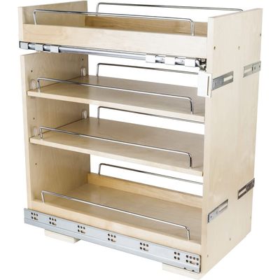 Hardware Resources BPO2-11SC 11 Inch (279mm) No Wiggle Base Cabinet Pullout