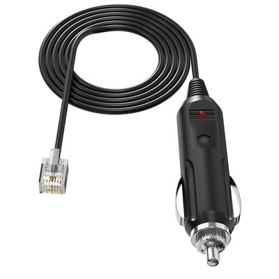 Radar Detector Power Cord for Escort Uniden Beltronics Valentine one and More, Escort Passport 9500i 8500 X50 Solo S2 Radar Detectors 12V Car Adapter with Telephone Type Connector (6 ft Cable)
