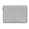 MOSISO Laptop Case 13.3 inch, 13-13.3 inch Laptop Sleeve Compatible with MacBook Air/Pro 13/Pro 14 M5 M4 M3 M2 M1, HP Dell ASUS Lenovo,Polyester Vertical Computer Sleeve Bag with Pocket, Gray view 1