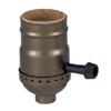 B&P Lamp 3-Way Medium Base Lamp Socket with Antique Brass Finish view 4