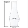 B&P Lamp 2 1/2 Inch by 7 1/2 Inch Frosted Style Glass Lamp Chimney for Vintage and Antique Style Globes view 3