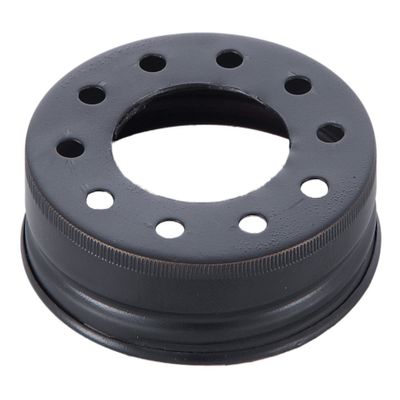 B&P Lamp Satin Black Mason Jar Lid For Phenolic Socket with Ring