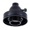 B&P Lamp Satin Black Mason Jar Lid For Phenolic Socket with Ring view 2