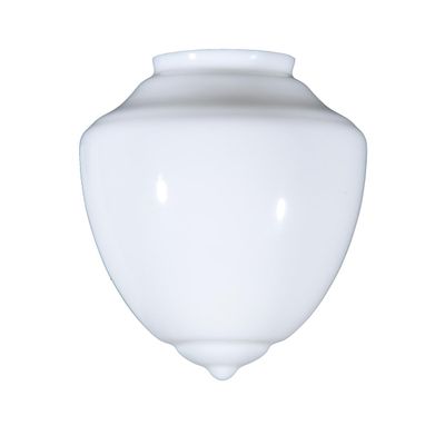 B&P Lamp 8" Opal Pendant Shade, Art Deco Style